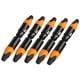 thumbnail image 3 of 5 pares de 3 clavijas XLR conector macho y hembra micrófono micrófono adaptador de cable naranja, 3 of 5