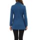 thumbnail image 3 of INSPIRE CHIC Abrigo de Mujer con Cuello Peter Pan Doble Botonadura Abrigo de Invierno Trinchera Pea Coat Gris Oscuro Azul M, 3 of 6