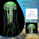 thumbnail image 3 of Decoración de Acuario Uxcell Medusa, Decoraciones para Peceras Medusa Falsa Brillante de Silicona, (Verde, M, 2 Piezas), Destinado para Decoración de Tanque, 3 of 7