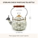 thumbnail image 4 of Tetera de té MACKENZIE-CHILDS Sterling Check gris y blanco, 4 of 6