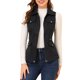 thumbnail image 1 of INSPIRE CHIC Chaqueta de Mujer con Cremallera Sin Mangas Anorak Chaleco Utilitario con Bolsillos M Negro, 1 of 7