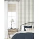 thumbnail image 2 of Papel pintado NextWall Lenox Hill a cuadros azul y beige, 2 of 7