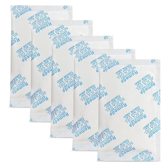 Paquetes de gel de sílice Romeda de 20 g x 15 para controlar la humedad durante el almacenamiento