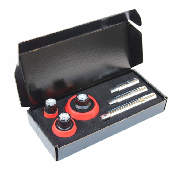 3 uds eje de extensión de pulidora rotativa 3 uds/set 75mm 100mm 140mm varilla de extensión adaptador de conector de de material acero inoxidable para el