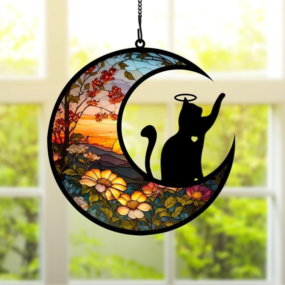 Cazador de Sol BamLue Ornamento Memorial para Gato – Recuerdo de Mascota