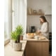 thumbnail image 3 of Planta Artificial Decorativa Adorno Hogar Macetero Jhn, 3 of 3