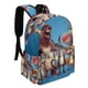 thumbnail image 2 of Amigos Animales-theme Backpack, Campus style schoolbag Bookbag with Adjustable Shoulder Straps And Large Zip Compartment, Unisex Travel Bags.42x30x15cm, 2 of 6