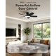 thumbnail image 2 of Ventilador de Techo VONLUCE CFN42FSBK con Luz, 2 of 3