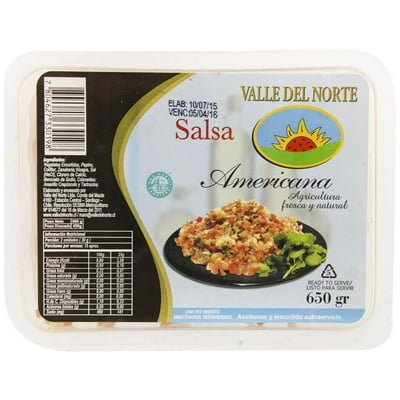 Salsa Americana Pote 650 G Valle Del Norte