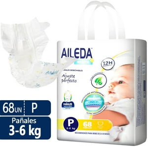 Aileda Pañales Infantiles Desechables Talla P Sin Género 68U