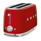 thumbnail image 1 of Tostadora Smeg, estilo años 50, estética retro, 4 rebanadas, 6 presets, roja, 1 of 3