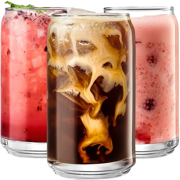 Vasos para beber Le'raze con forma de lata Margarita, 480 ml, juego de 6