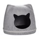 thumbnail image 1 of Cama Con Cojín Para Gato, Cama Cueva Portátil Extraíble, Camas Para Gatos Para Gatos De Interior, Gris Claro, 1 of 5