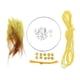 thumbnail image 2 of Dream Catcher DIY Material Kits Bucle De Hierro, Cordón De Gamuza, Pluma, Cuentas Amarillas, 2 of 5
