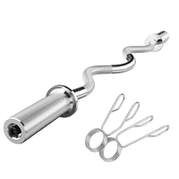 Linea Sport - Barra Z Olímpica Profesional De 120 Cm 6 Kg De Acero Cromado