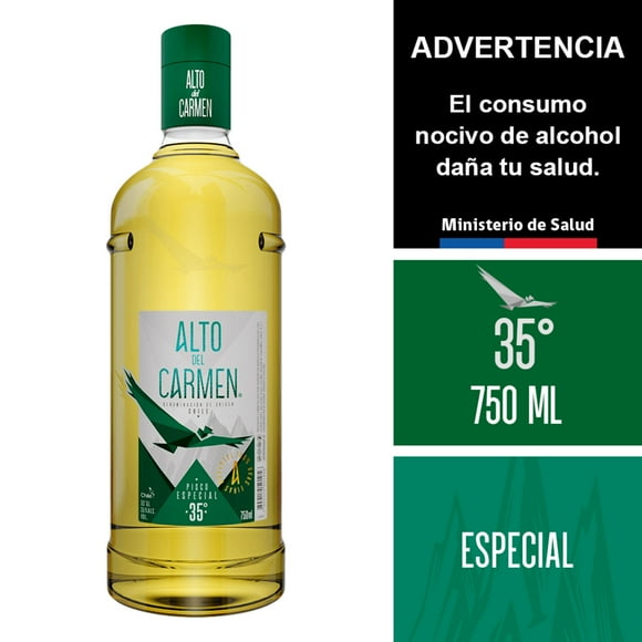 Pisco Alto del Carmen Especial 35° Botella, 750 ml