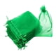 thumbnail image 4 of 100x Bolsas De Organza Reutilizables Para Bodas, Cumplea?os, Regalos De Fiesta, Bolsas De Regalo De Navidad, Color Verde, 4 of 5