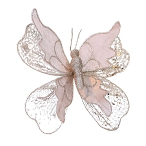 Bothyi - Adorno Colgante De Árbol De Mariposas, Decoración De Pared Para El Día De La Madre, Navidad, Sala De Estar, Rosa Claro