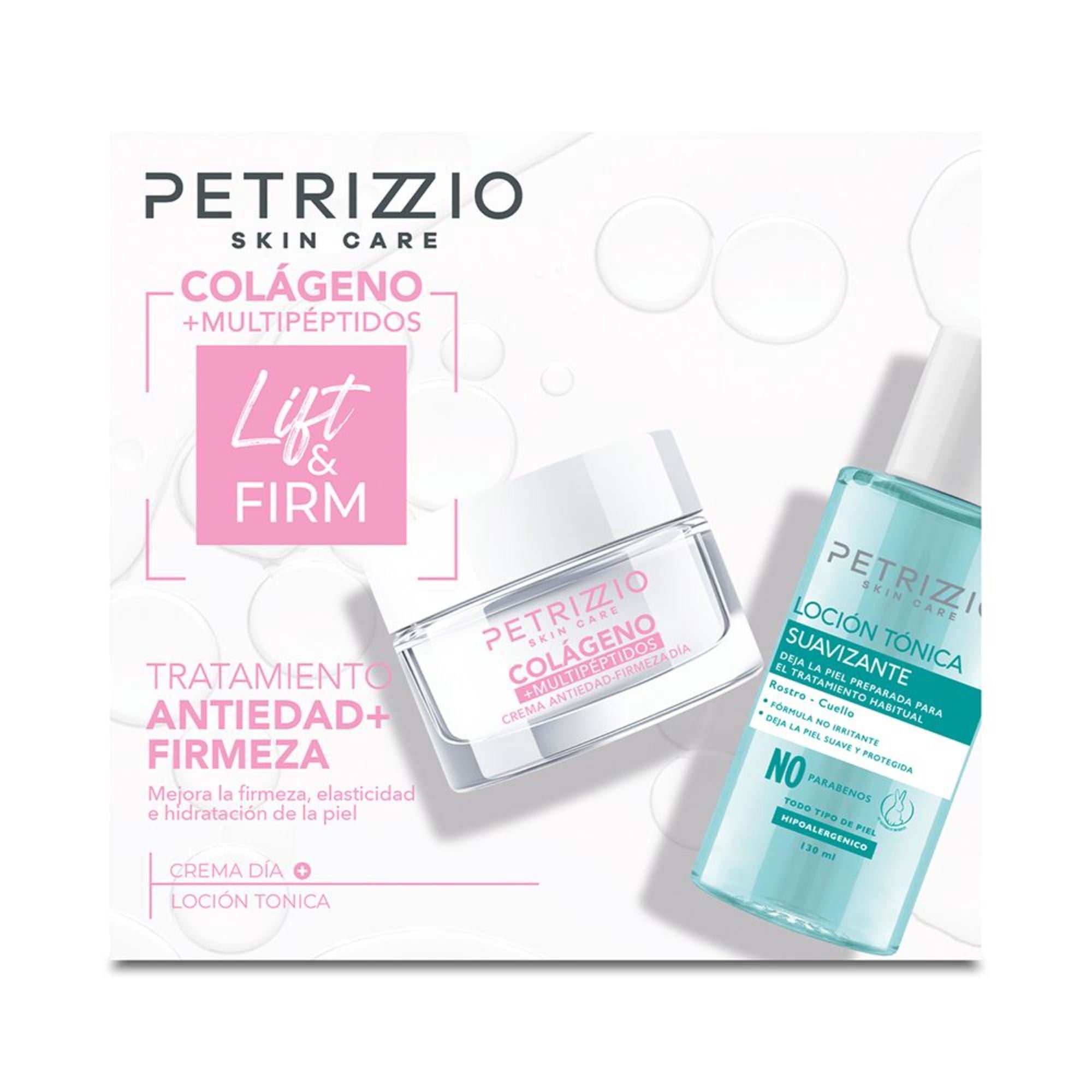 Crema Pzzo Skin Care Colágeno Tratamiento Antiedad Y Firmeza + Tónico Pack