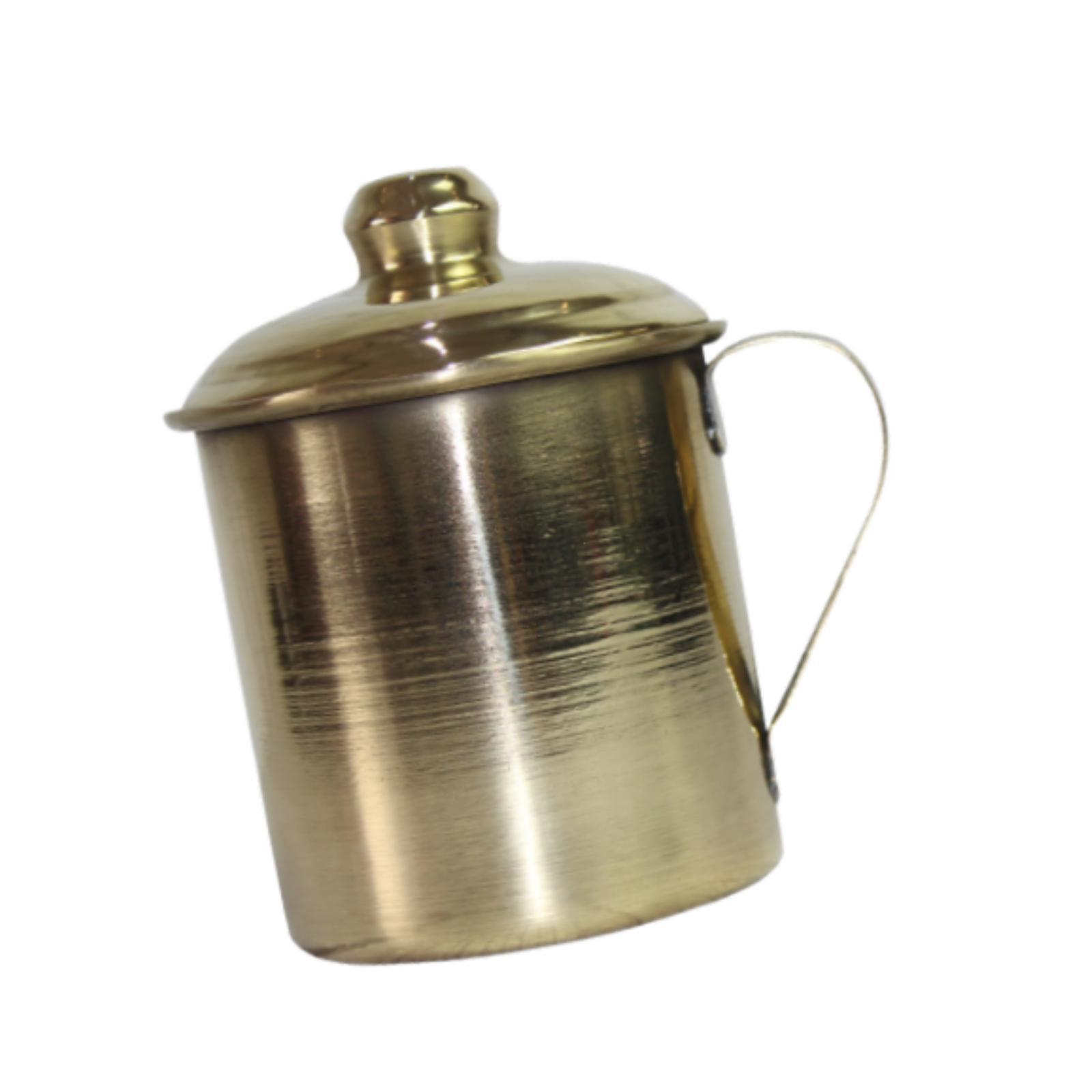 Bothyi - Taza De Té De Bronce Taza De Agua Limpia Portátil Retro Para Salón De Té Bar Festival