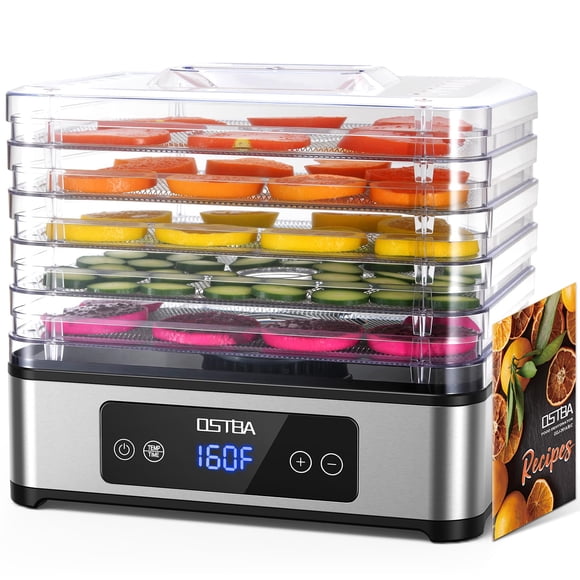 Deshidratador de Alimentos OSTBA 5 Bandejas de Acero Inoxidable 400W