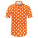 thumbnail image 5 of Camisa de Lunares de Verano para Hombre INSPIRE CHIC Regreso a Clases, Camisa de Manga Corta con Botones, L Naranja, 5 of 7
