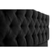 thumbnail image 3 of Respaldo Capitone Antonia HVM 2P Negro Felpa, 3 of 3