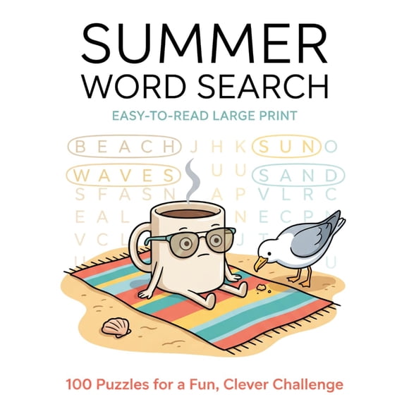 Book Summer Word Search 100 rompecabezas para un desafío divertido e inteligente