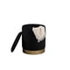 thumbnail image 2 of Puff Elegante Decor Ozman Redondo Negro 36 cm con Almacenamiento, 2 of 7