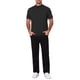 thumbnail image 2 of INSPIRE CHIC Camiseta de Hombre Cuello Mock Manga Corta Sólida Ligera de Algodón Casual Talla XL Negro, 2 of 6