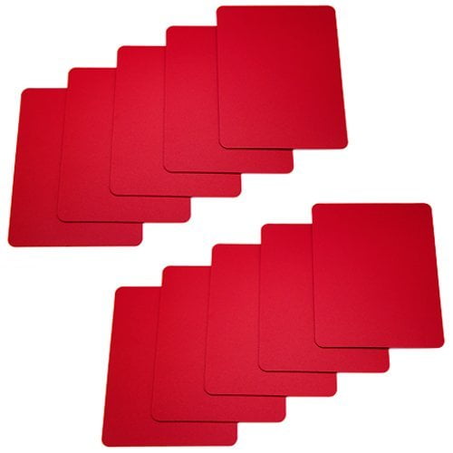 Cartas de Corte Merz67 Tamaño Poker 6.4x8.9 cm Plástico Rojo