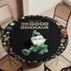 thumbnail image 5 of El buen dinosaurio-theme Fitted Round Tablecloths Elastic Edged Table Covers Waterproof Table Cloth for Kitchen Holiday Party Tables Decor 120cm, 5 of 6