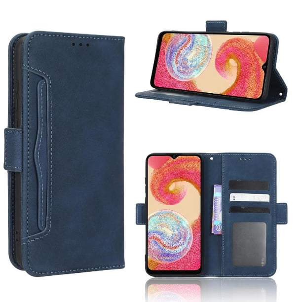 Funda Cartera Magnética para Samsung Galaxy A04E- Tarjetero Desmontable, Cuero PU, Soporte
