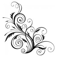Rienda Libre Graphics - Decomural Floral Swirls Vines Leaf Ws-18479