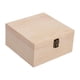 thumbnail image 1 of Caja De Almacenamiento De Madera Decoraciones Portátiles Para El Hogar Caja De Regalo Sin Terminar Caja De Baratijas De Madera 19.5x19.5x10cm, 1 of 5
