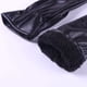 thumbnail image 3 of Guantes de cuero negro de invierno para hombre, para conducir, de piel de oveja auténtica, cálidos y forrados con forro polar., 3 of 8