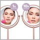 thumbnail image 4 of Espejo de maquillaje Conair con luz LED con aumento de 1X/10X, oro rosa, 4 of 7