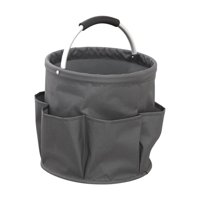 Ioensy - Bolsa Para Herramientas De Jardín, Organizador Portátil Y Plegable Para Acampar, Viajar Y Jardinería, Color Gris