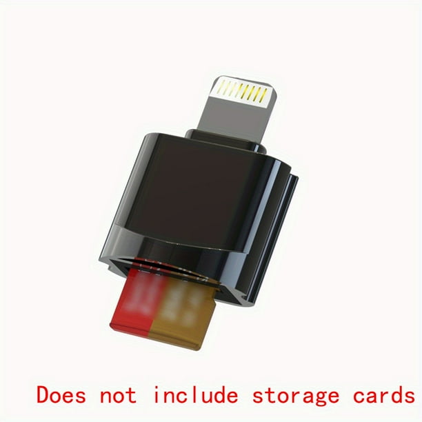 1PC Micro SD Card Reader Converter Suitable For IPhone IPad,OTG To Micro SD/TF Card Reader Viewer Adapter Memory Card Reading For IPhone 14/13/12/Pro/11/X/XR/Max/8 Support IOS 13 And ExFAT & FAT32