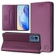 thumbnail image 2 of Funda Billetera con Soporte para Motorola Moto G Play 2024 4G Bloqueo RFID Plegable Violeta, 2 of 6