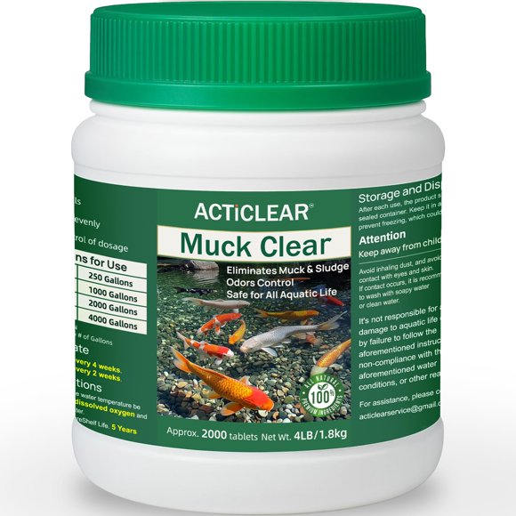 Tratamiento para estanques ACTICLEAR 1,8 kg Muck Clear