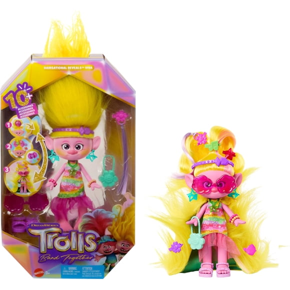 Muñeca de moda Mattel DreamWorks Trolls Band Together Viva