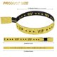 thumbnail image 3 of Pulseras de tela WristPhonBon VIP 100 unidades para eventos, color dorado, 3 of 8