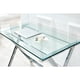 thumbnail image 3 of Glass Computer Desk, Transparent Tempered Glass Laptop Table with Rounded Edges Desks, Sofa Table, 3 of 3