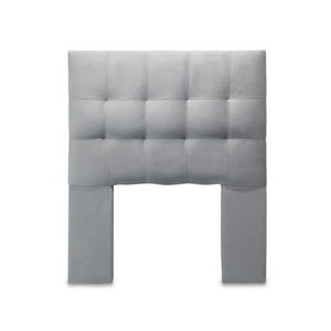 Dec-Hogar - Respaldo De Cama 1.5 Plazas Manarola Felpa Gris