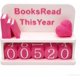 thumbnail image 1 of Contador libros leídos año adorable estético lector números giratorios decoración escritorio blanco planta, 1 of 7