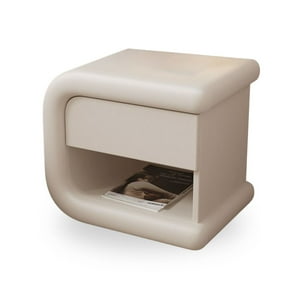Santú Home & Deco - Velador Gardenia Izquierdo Ecocuero Mesa De Noche