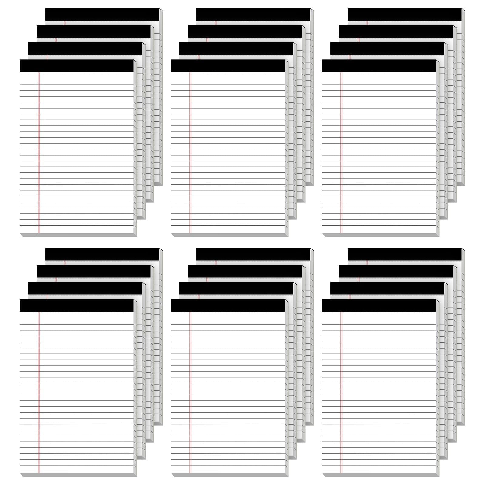 Nichela - Paquete De 24 Blocs De Notas Legales De Papel Reciclado De 5 X 8 G, 80 G/m²