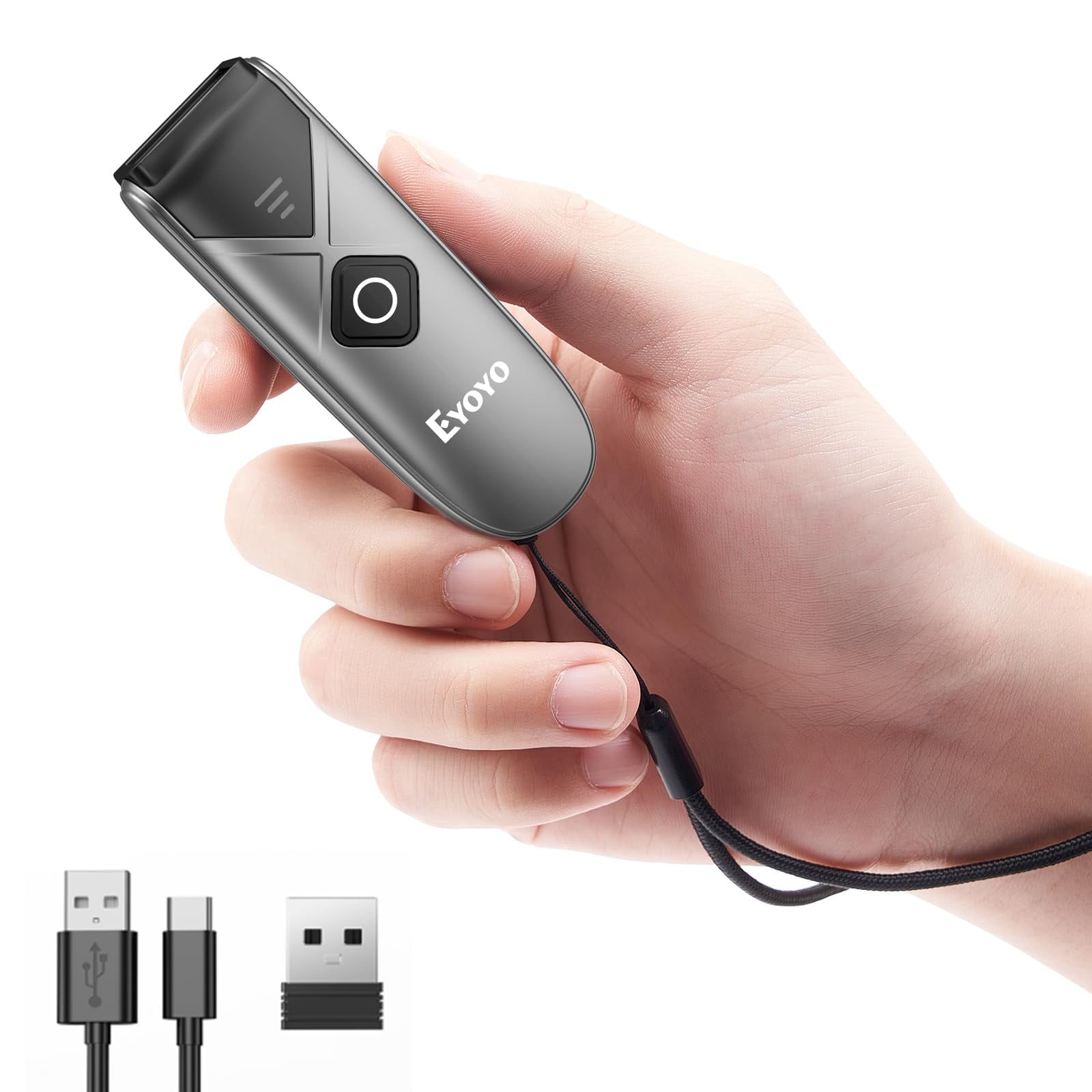 Escáner De Códigos De Barras Inalámbrico Bluetooth 2d Mini Eyoyo Ey-015p