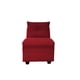 thumbnail image 1 of Butaca Mateo Pata Plástica 1 Cuerpo Chenille Tipo Lino Rojo, 1 of 5